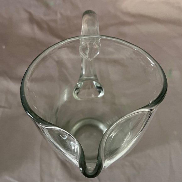 MCM Ice Lip Etched Glass Cocktail Pitcher - Picture 6 of 7